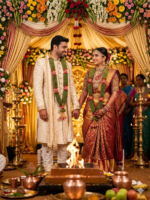 Wedding Garland - Red - 2.5 Feet - 2 Mala (Bride & Groom) - Image 4