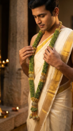 Wedding Garland - Gold - 2.5 Feet - 2 Mala (Bride & Groom) - Image 5