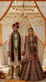 Wedding Garland - Red - 2.5 Feet - 2 Mala (Bride & Groom) - Image 8